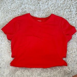 Arizona Jean Co, Size: L, Light red color, Crop Tee